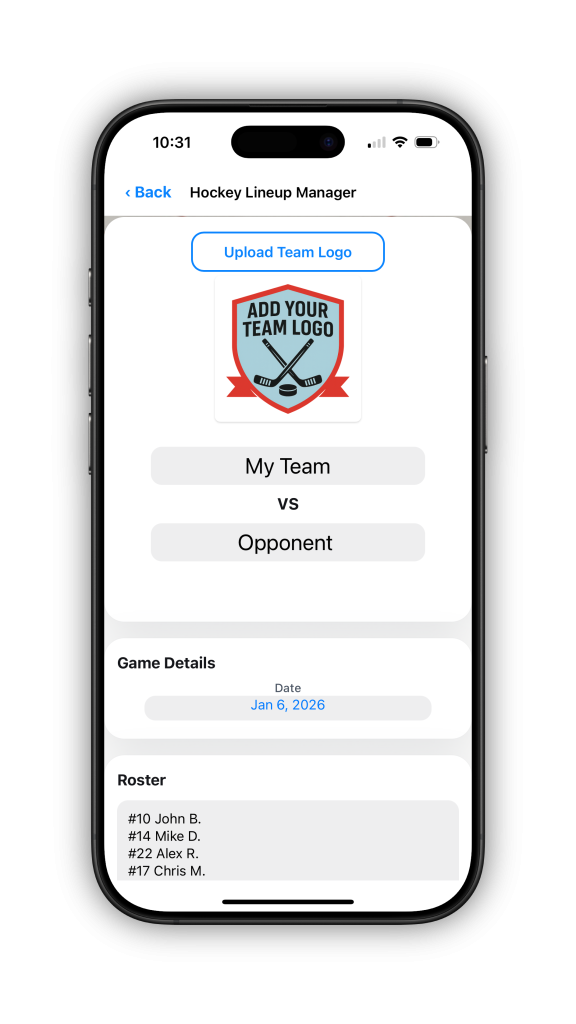 Free Custom Hockey Scoresheet Stickers