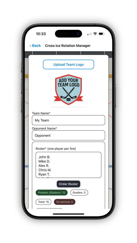 Free Custom Hockey Scoresheet Stickers