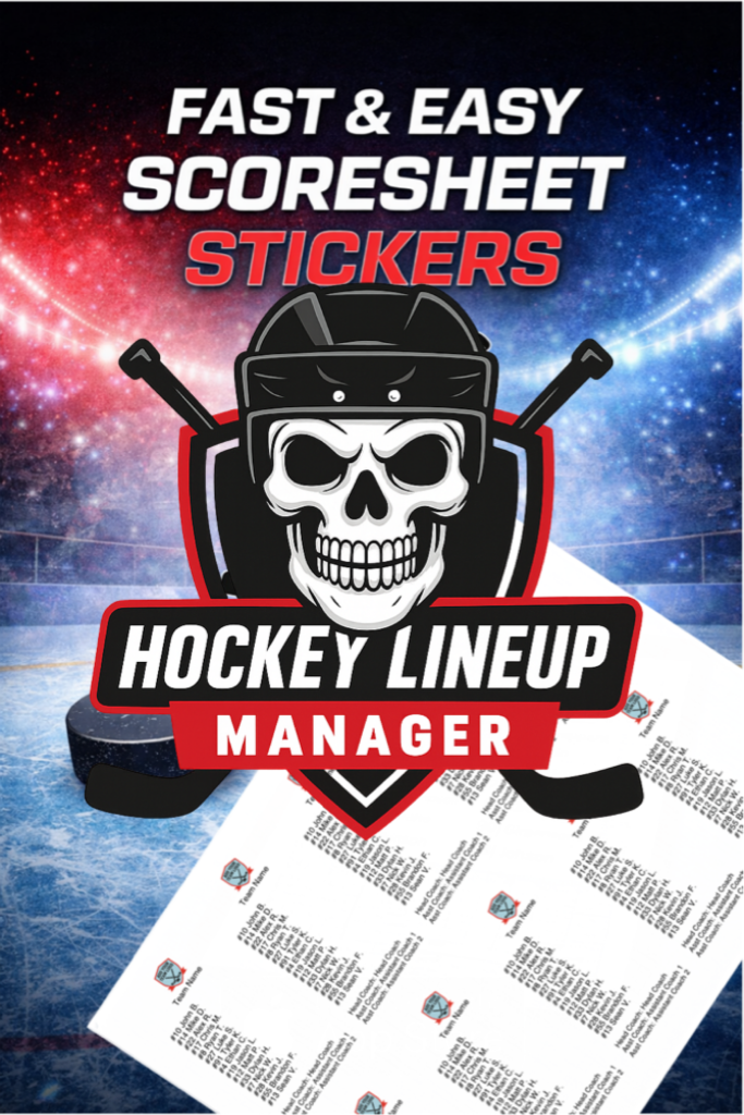 Free Hockey Scoresheet Roster Stickers